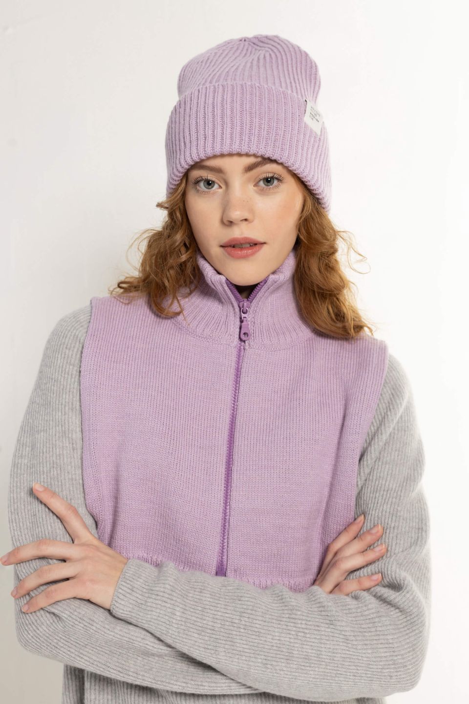 Hiro merino hat violet