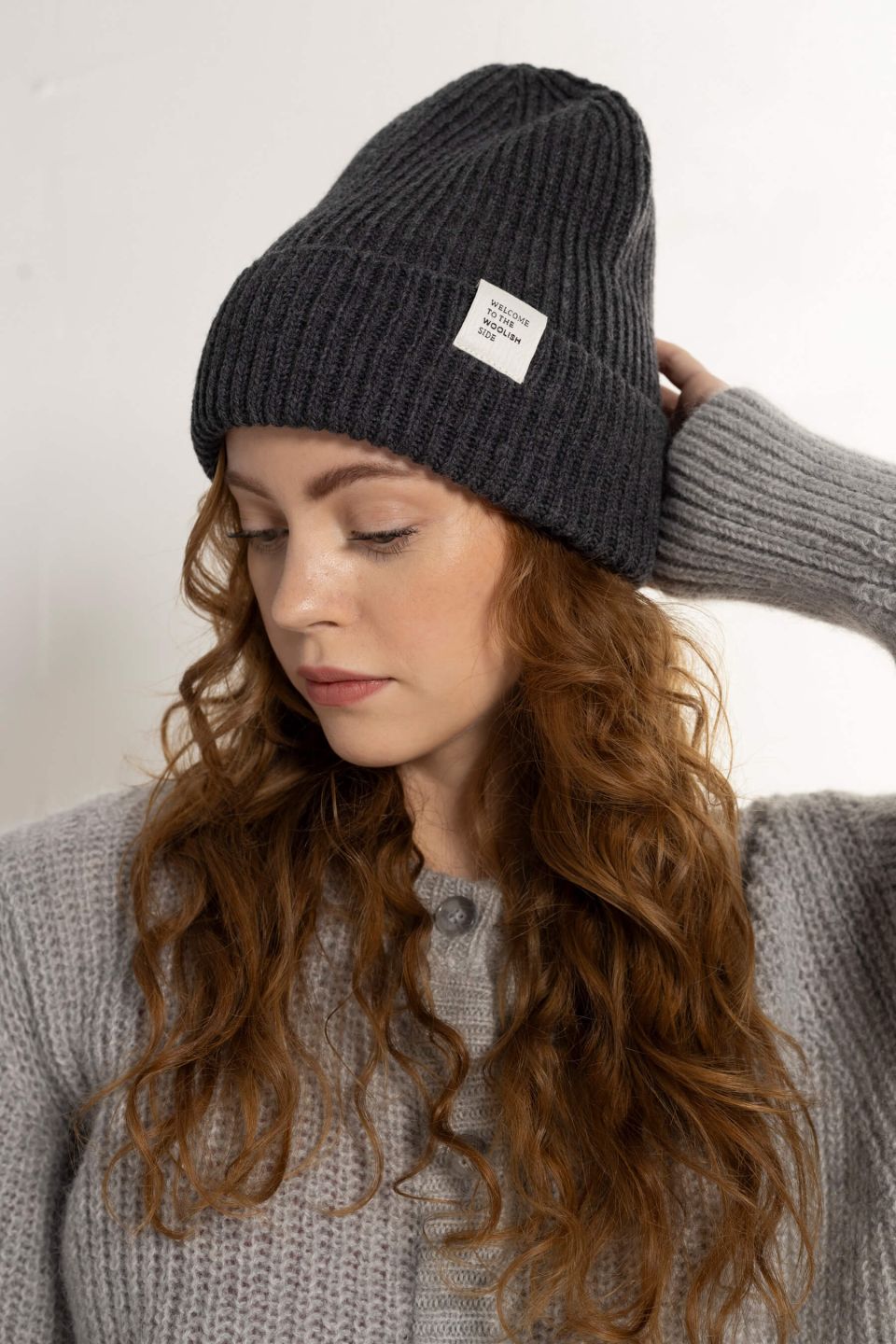 Hiro merino hat dark grey
