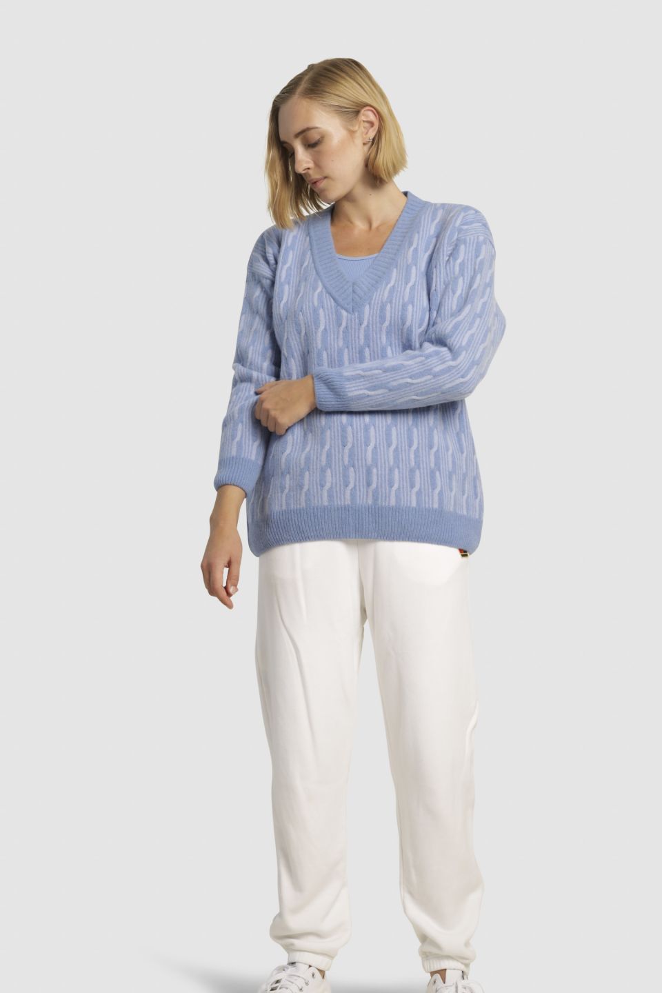 Alba merino sweater blue