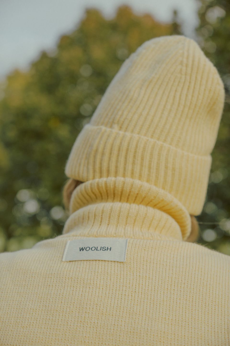 Ami meriino full-zip bib yellow