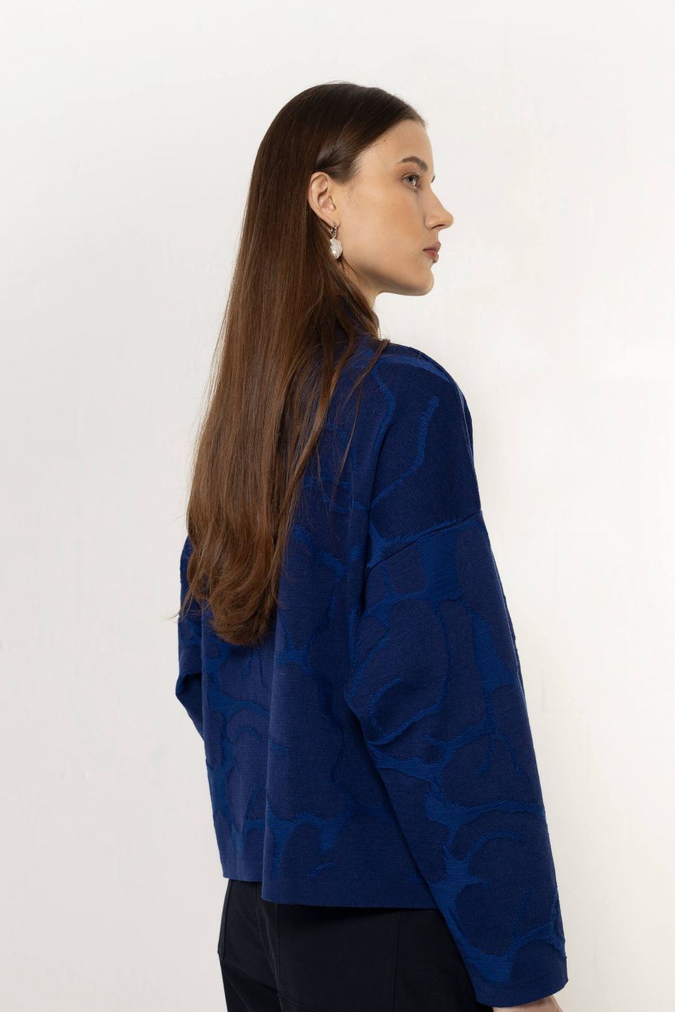 Aura merino sweater dark blue