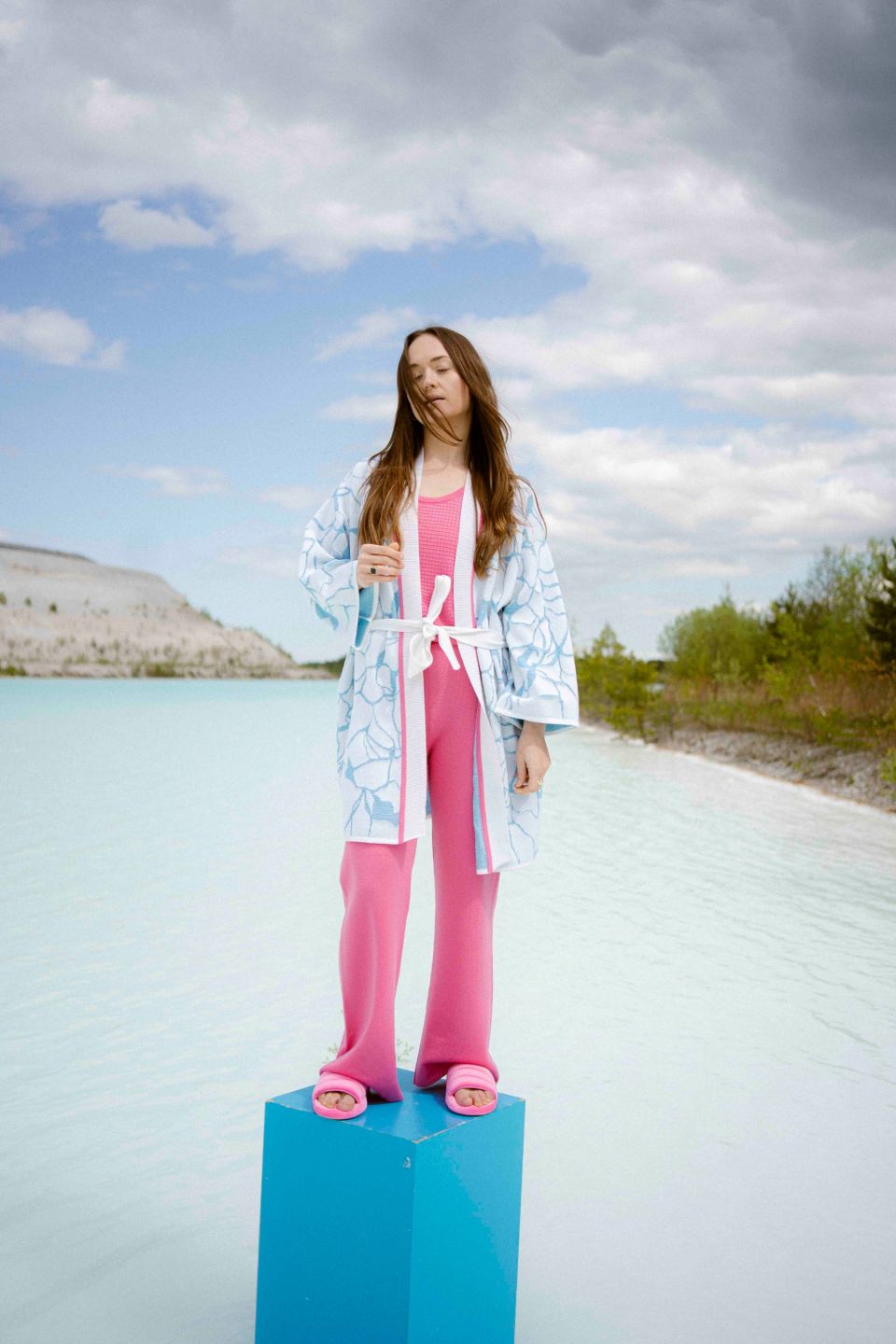 Aura merino kimono-cardigan