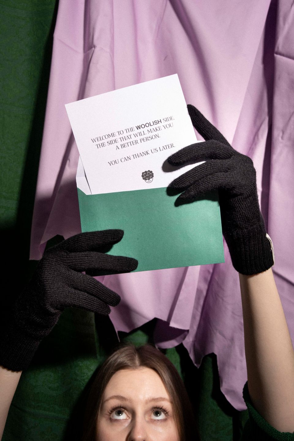 Iki merino gloves black