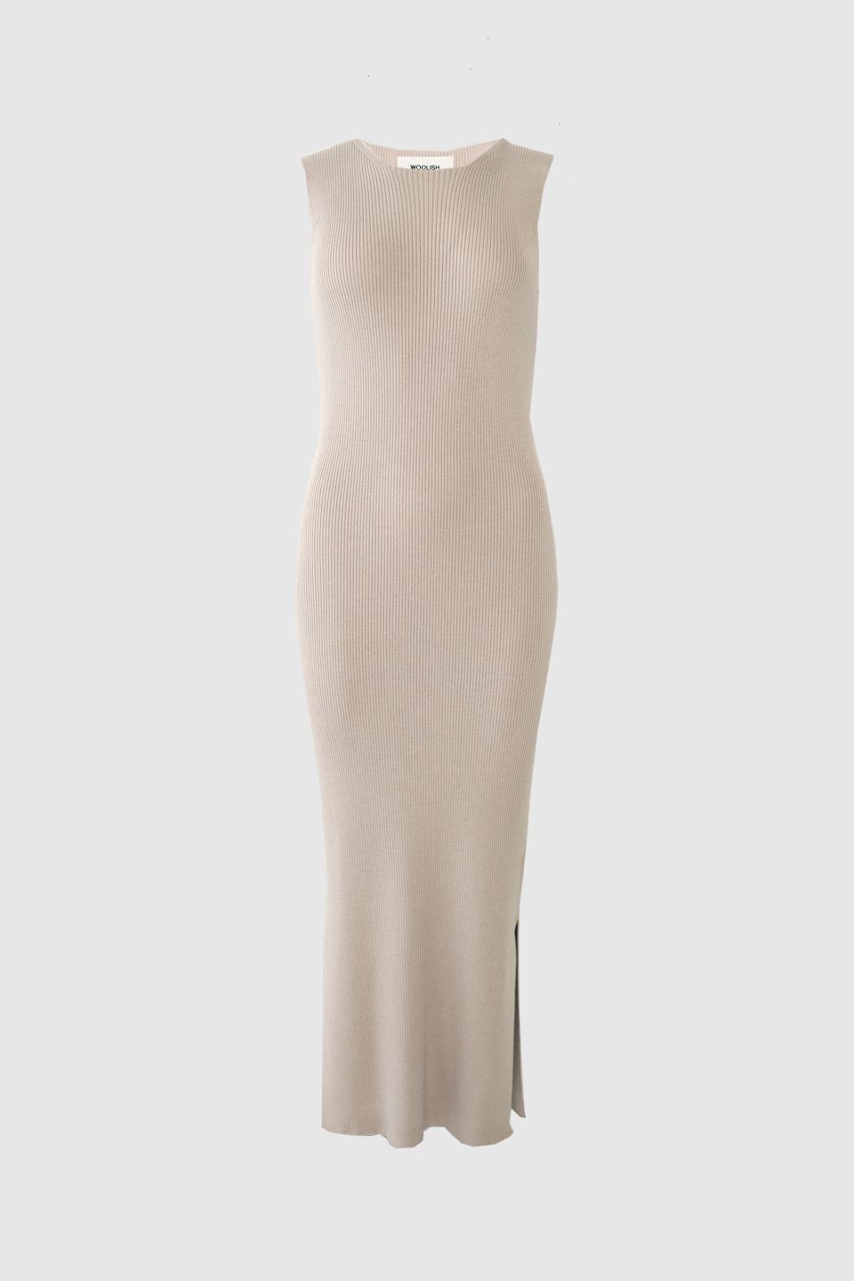Eva tencel-merino dress beige