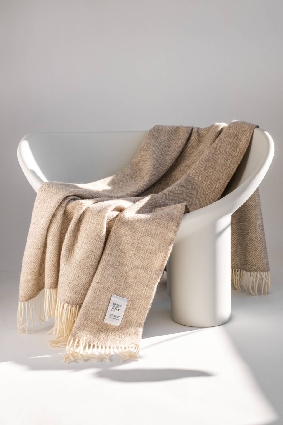 Hera wool throw beige