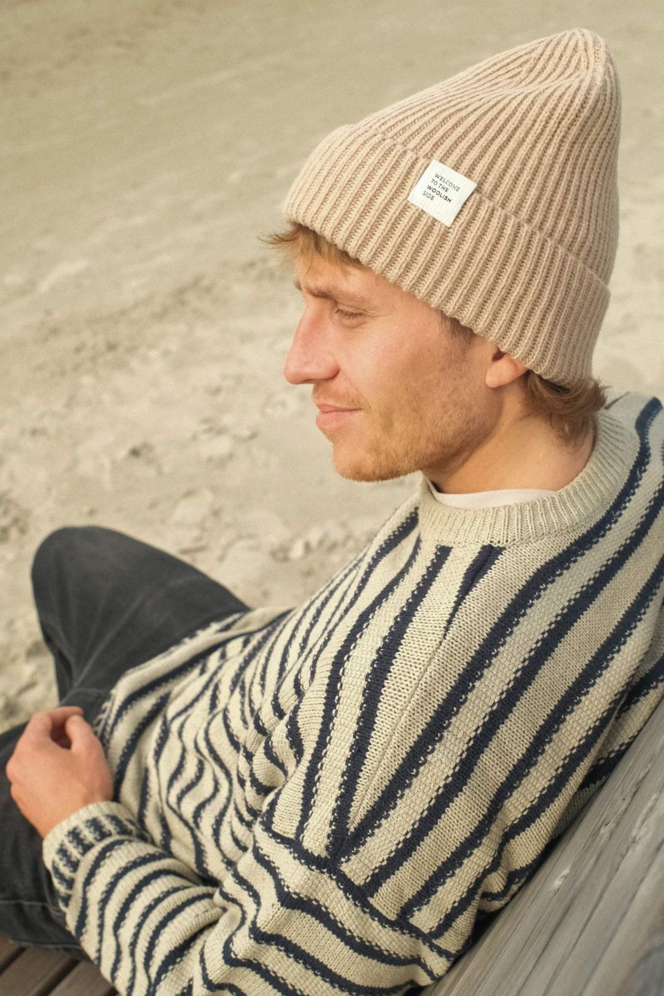 Hiro merino hat beige