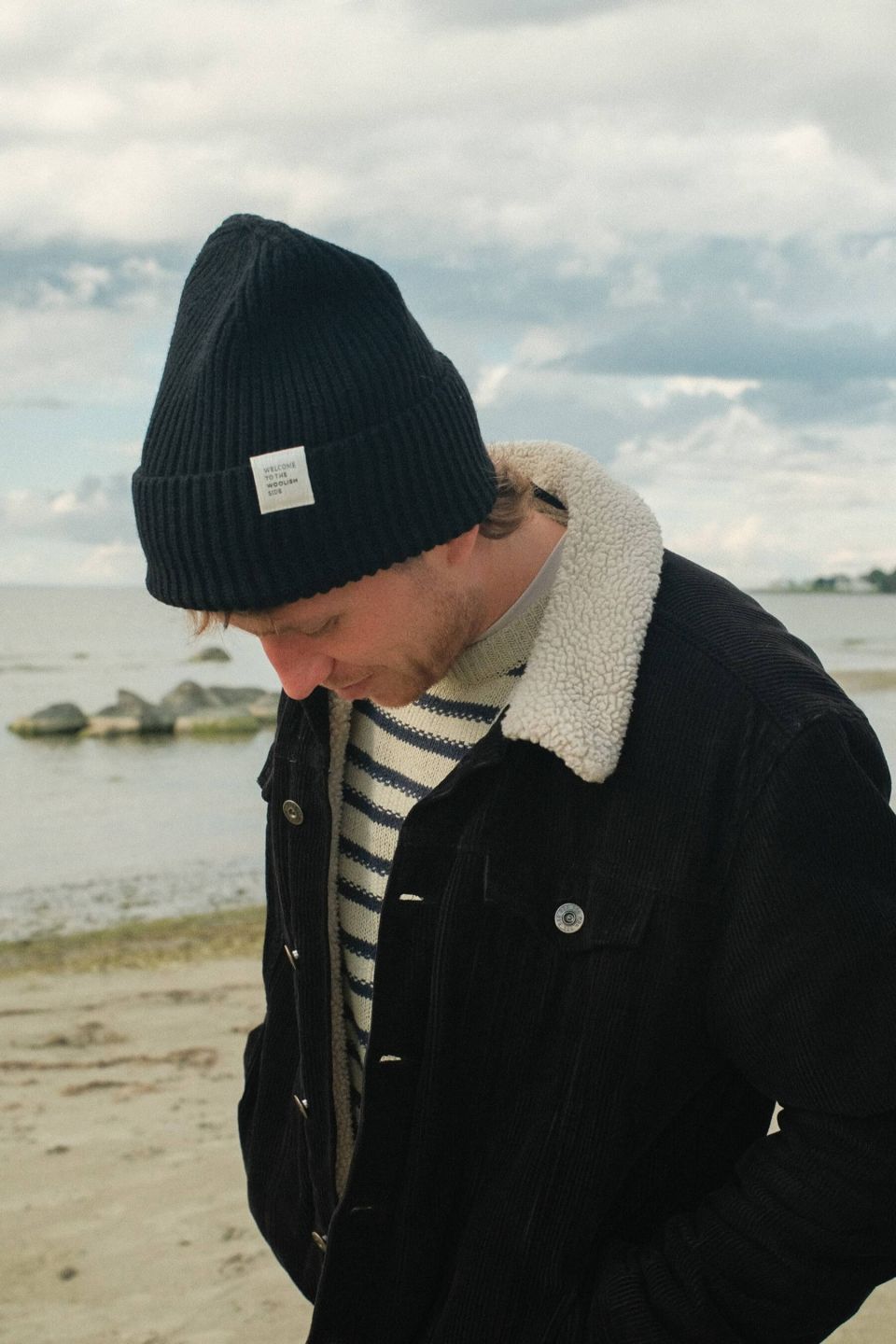 Hiro merino hat black