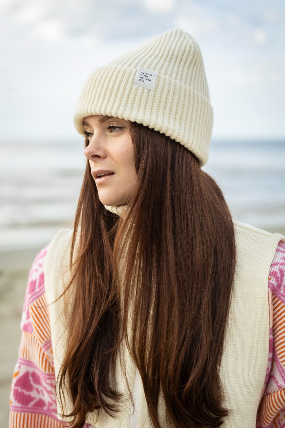Hiro merino hat white 