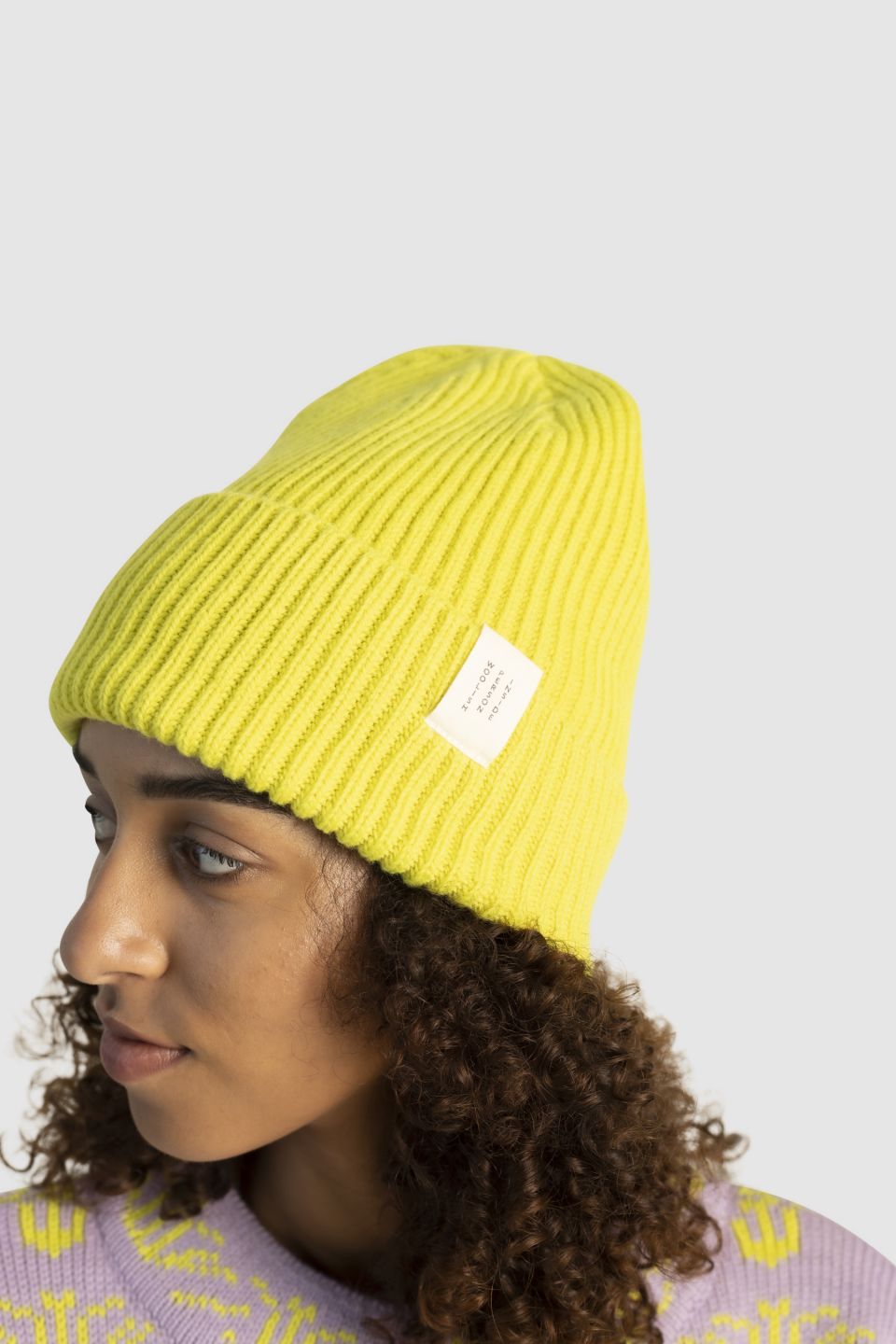 Hiro merino hat sulphur green