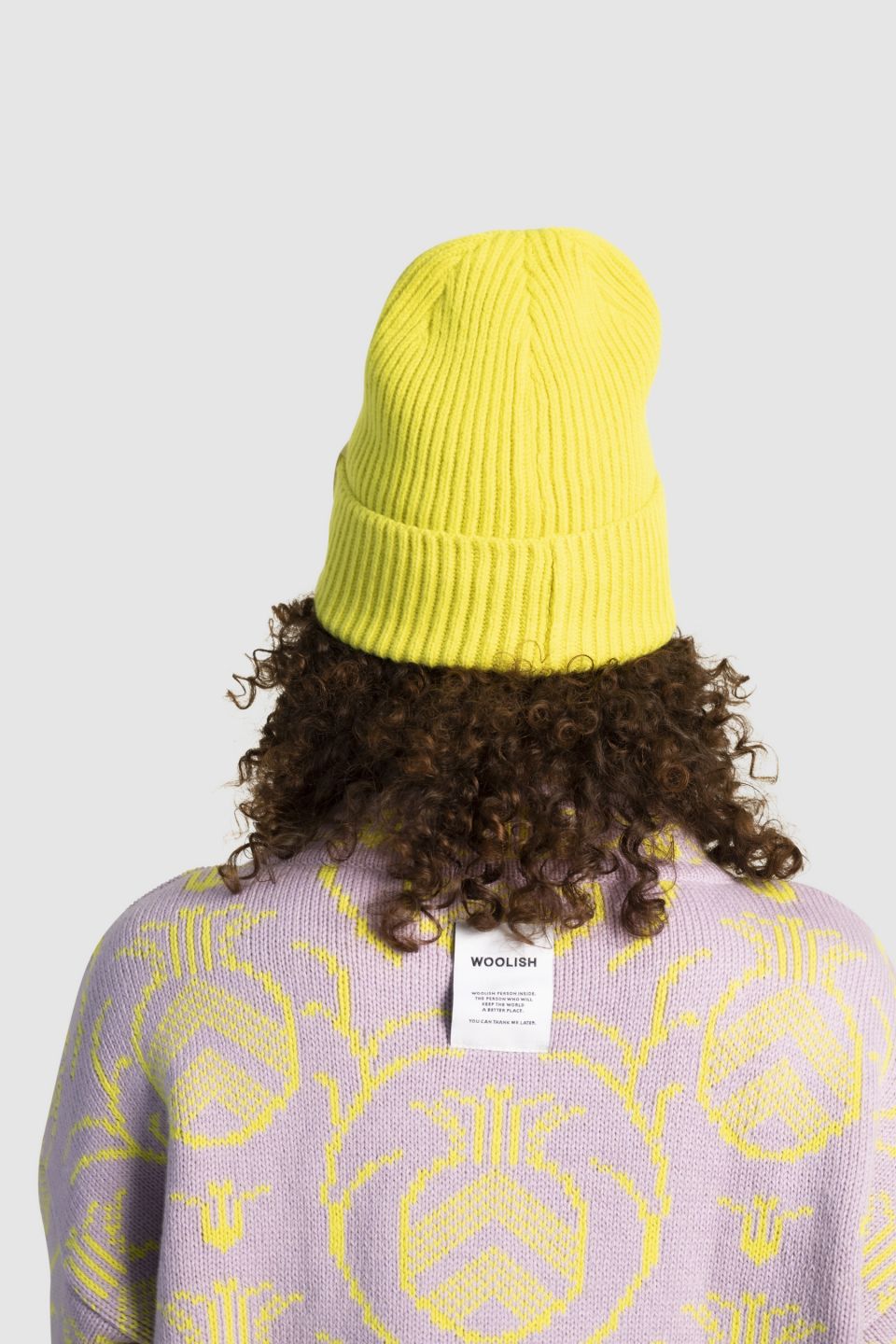 Hiro merino hat sulphur green