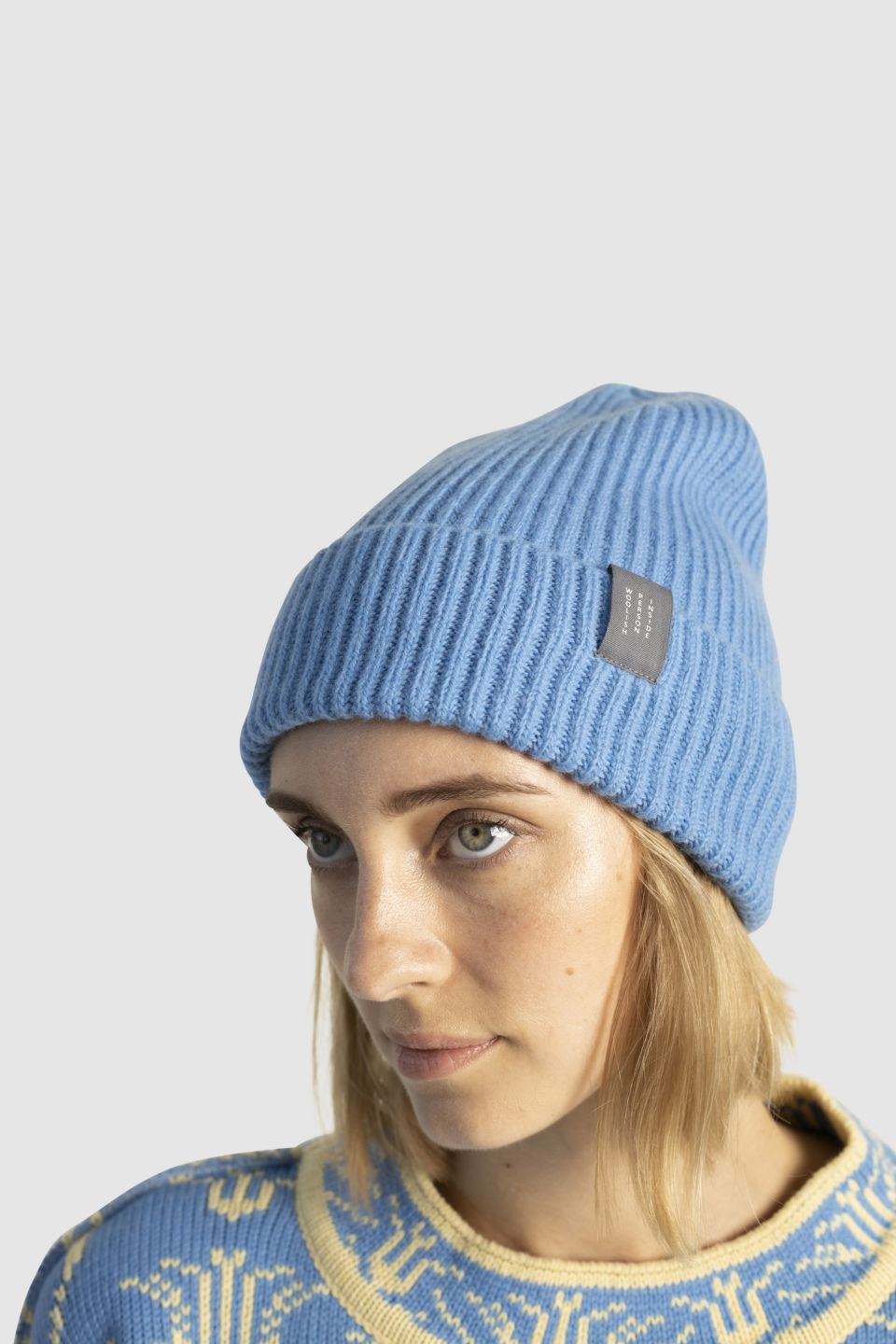Hiro merino hat blue