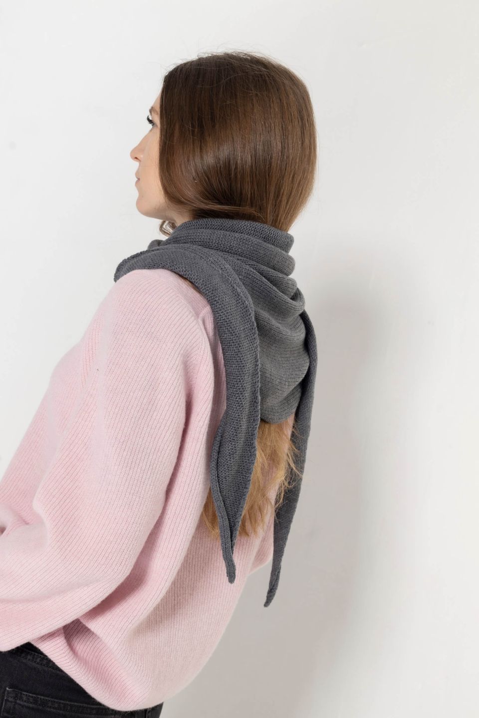 Iggy merino scarf grey