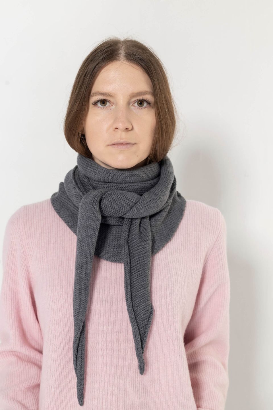 Iggy merino scarf grey