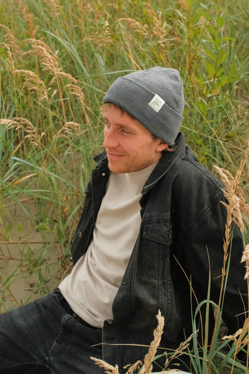 Iki merino beanie grey