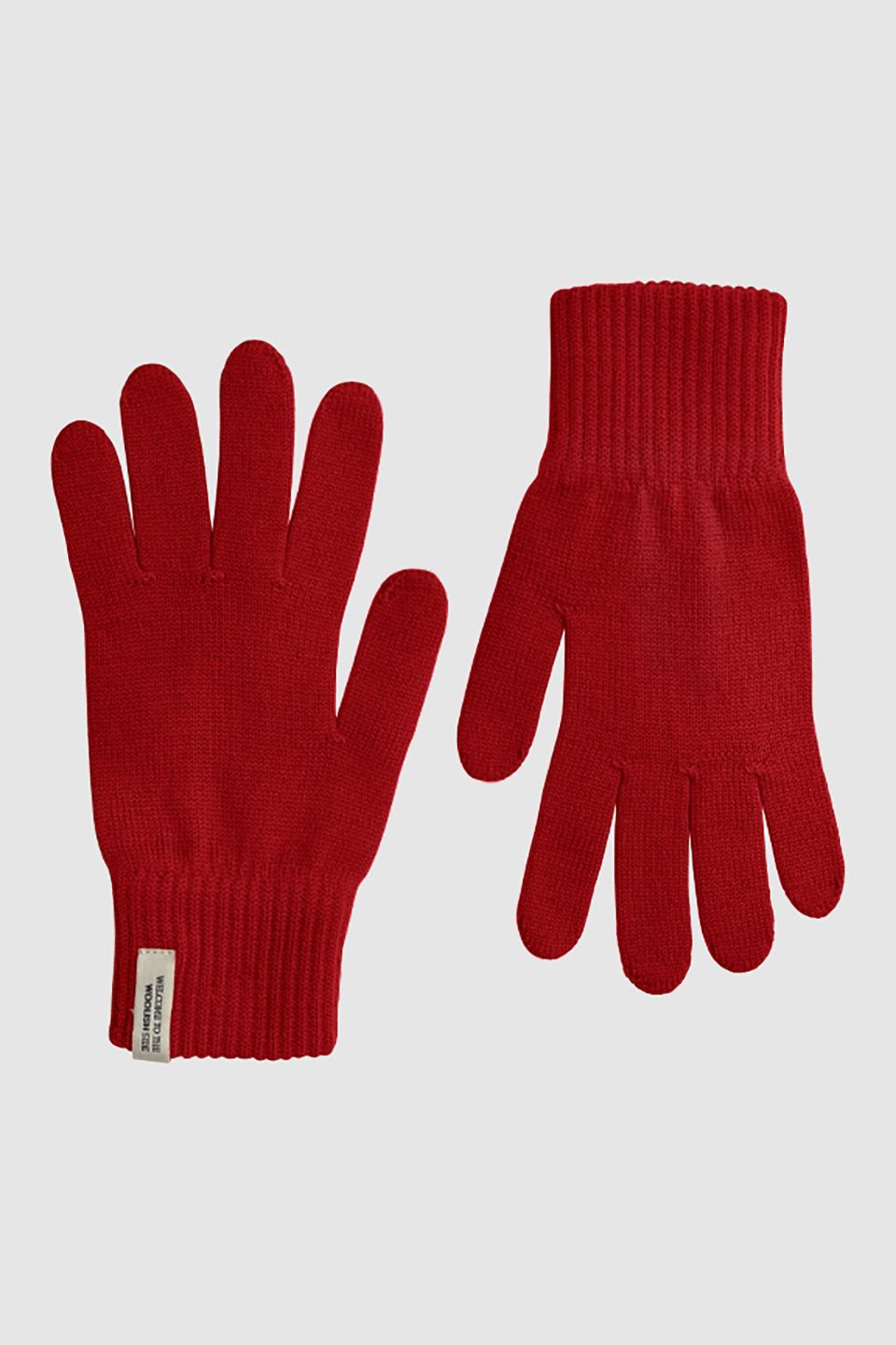Iki merino gloves red