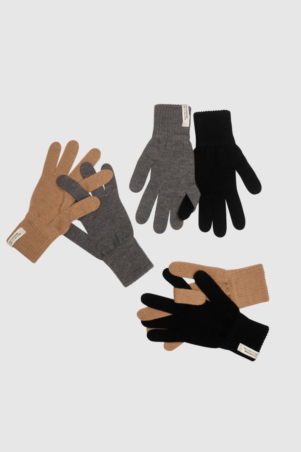 Iki merino gloves black