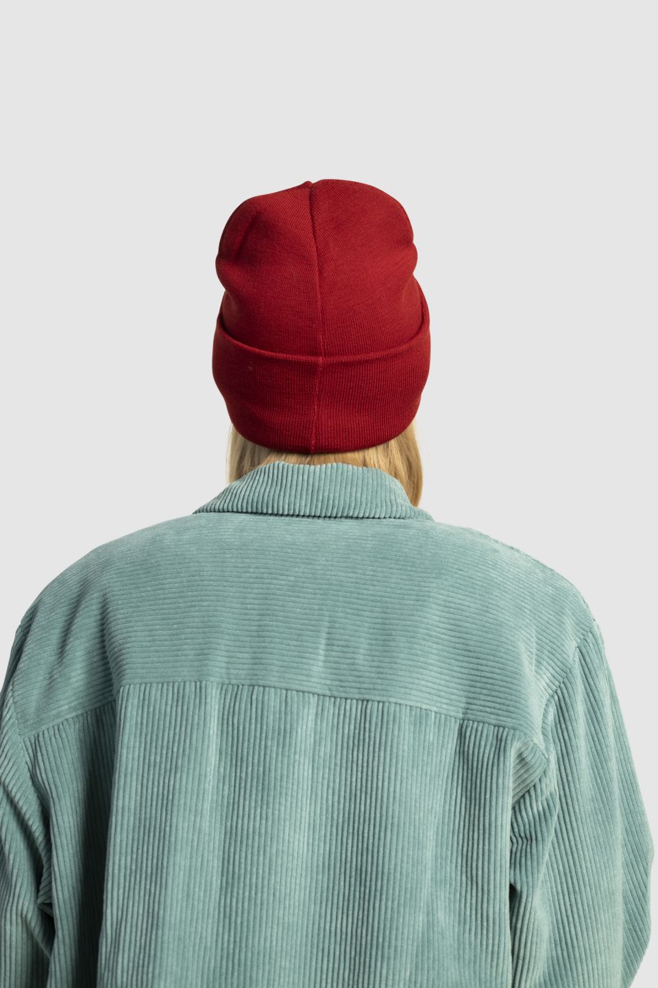 Iki merino beanie red