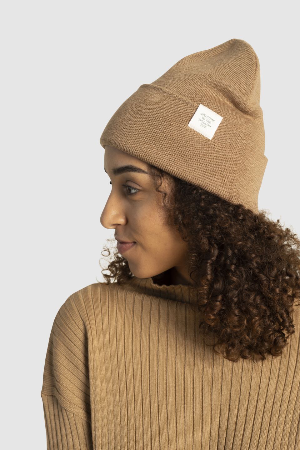 Iki merino beanie beige