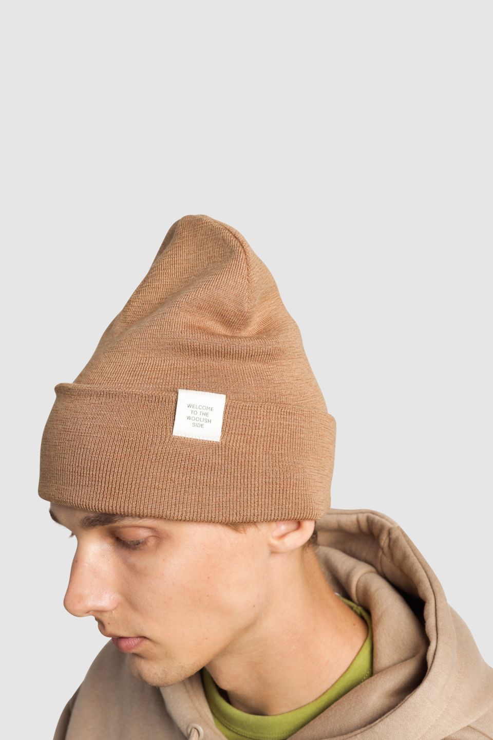 Iki merino beanie beige