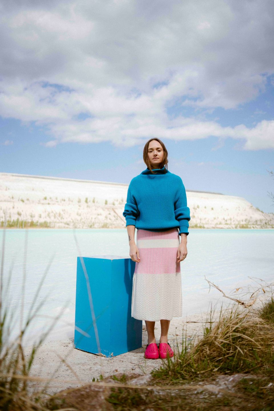 Kamakura merino sweater azure blue