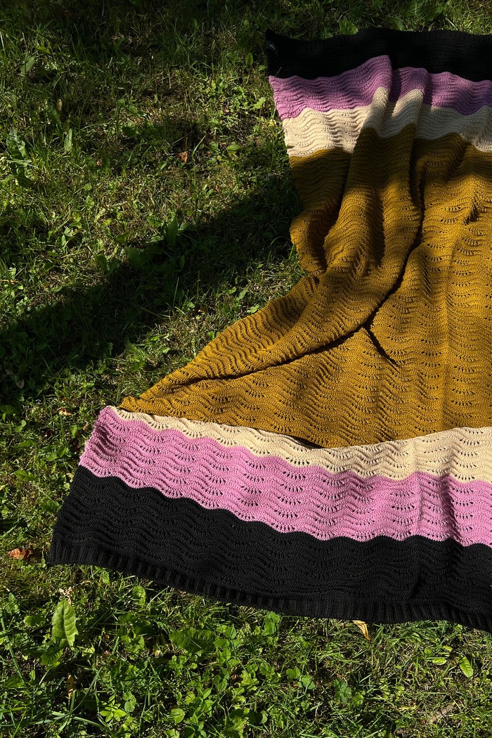Wave merino throw no.1