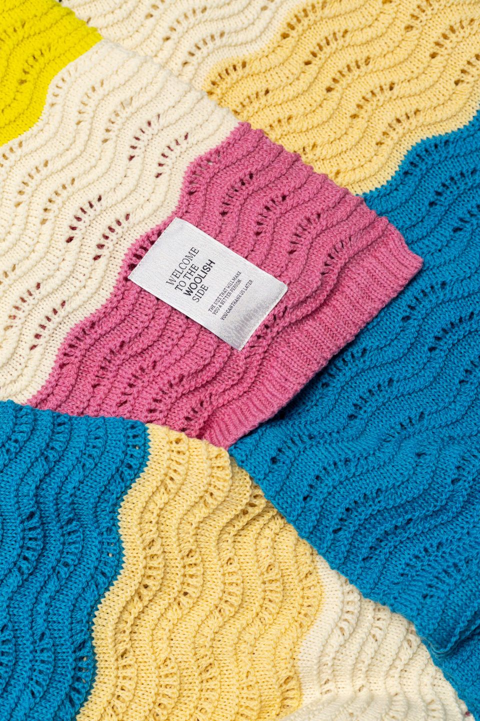 Wave merino throw no.7