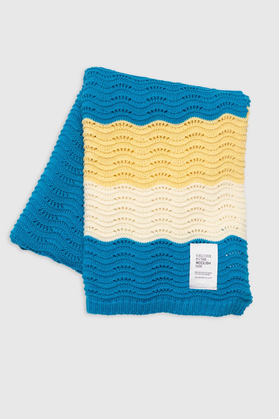 Wave merino throw no.8