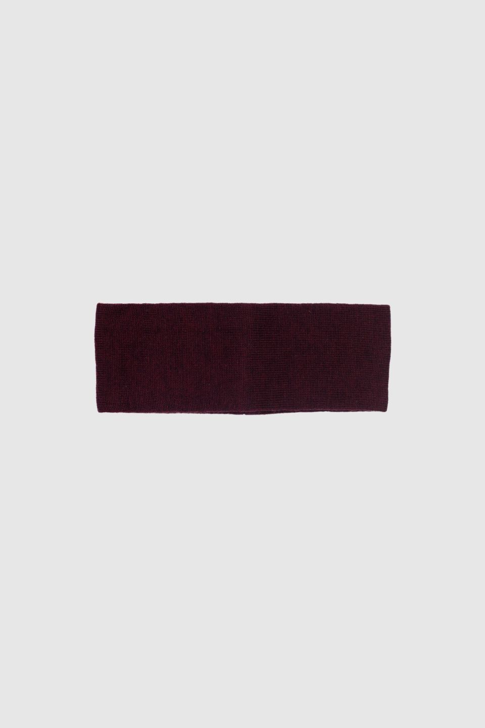 Loe merino headband dark red