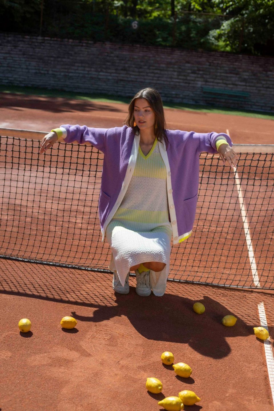 Lemon Sour cardigan violet