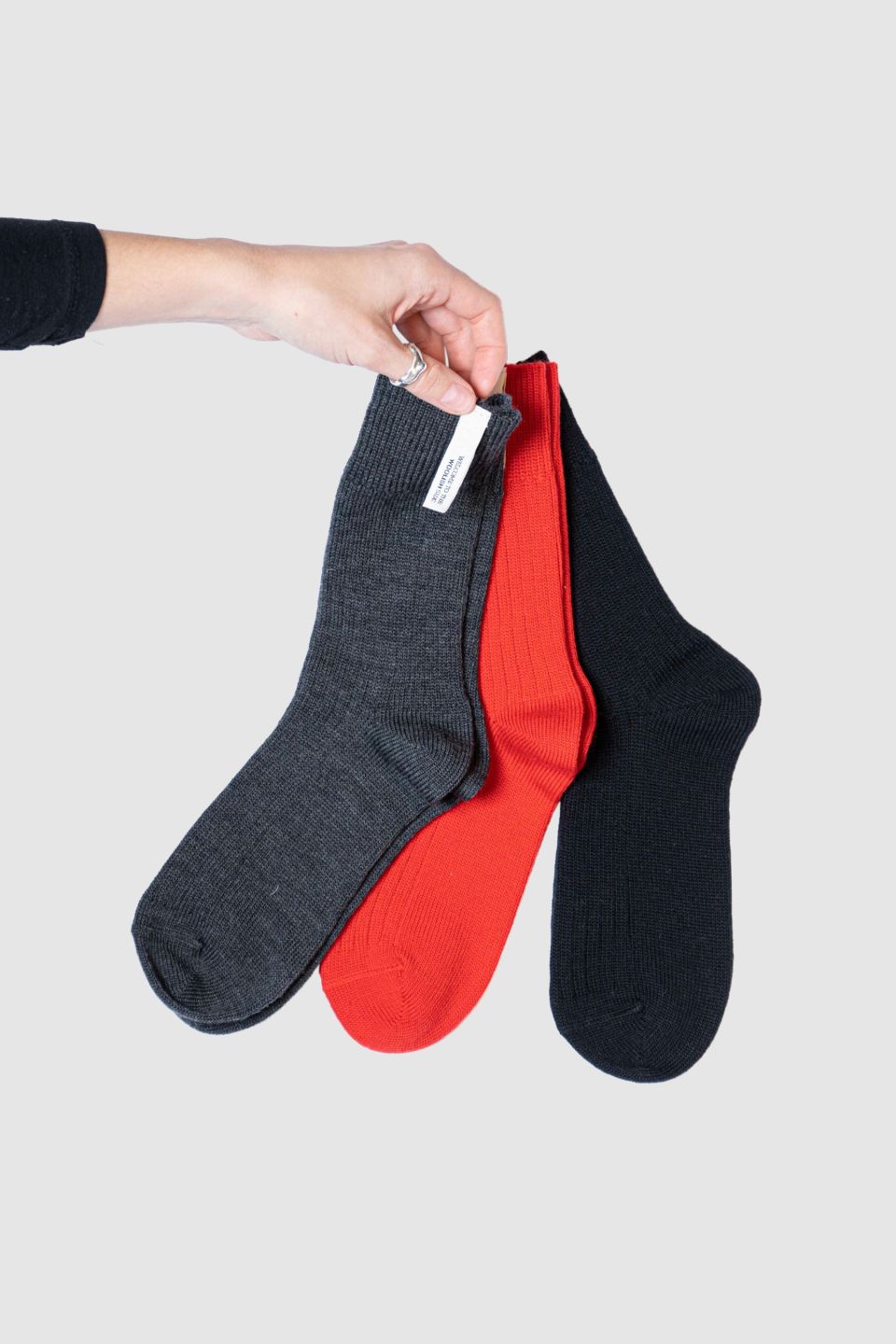 Merino socks red