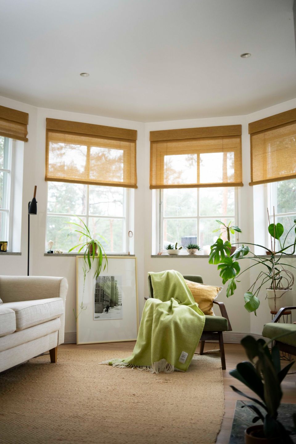 Mira wool throw kiwi