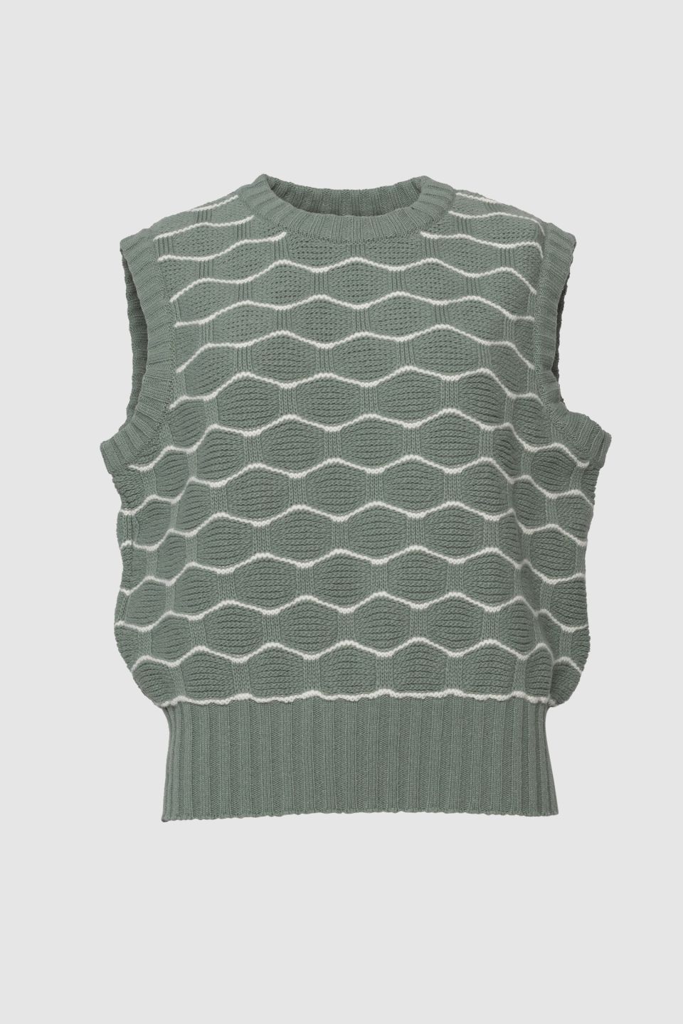 Nami merino vest sage green