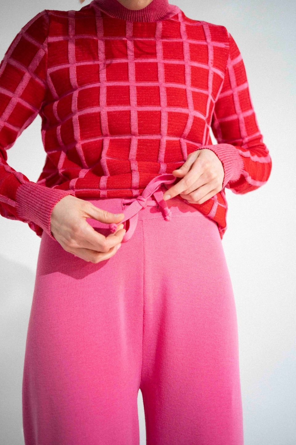 Izumi merino trousers pink