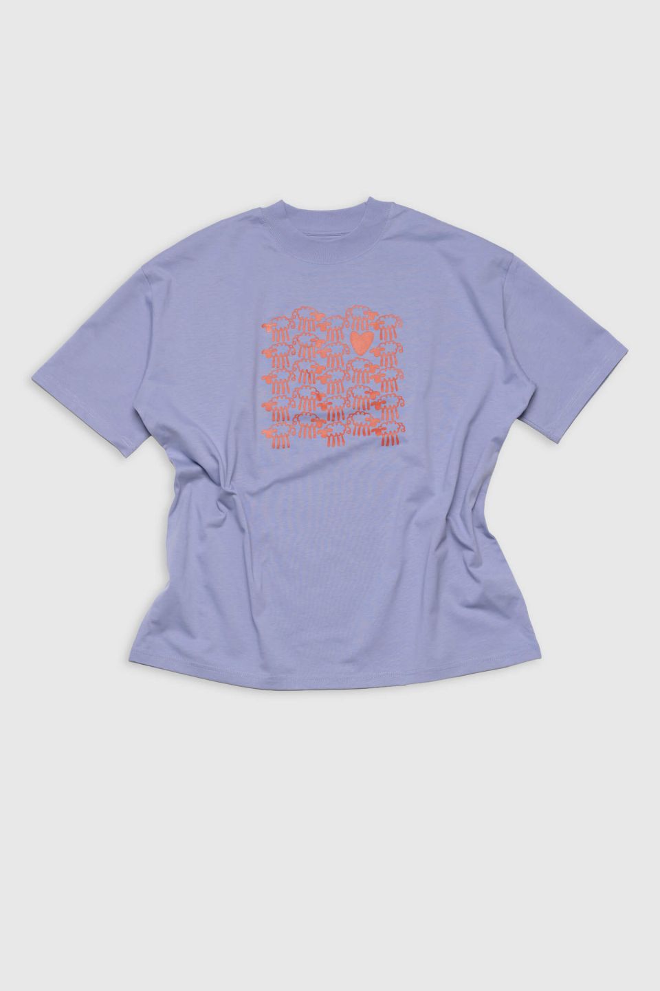 Friendsheep organic cotton t-shirt violet