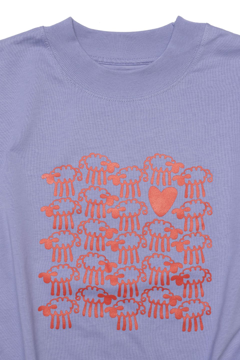 Friendsheep organic cotton t-shirt violet