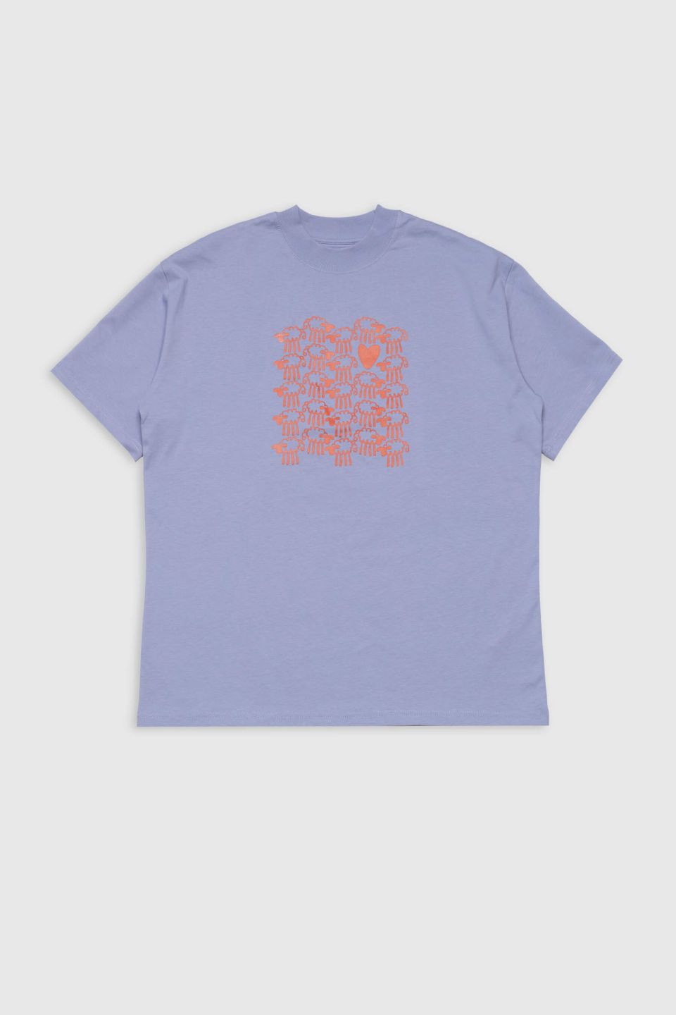 Friendsheep organic cotton t-shirt violet