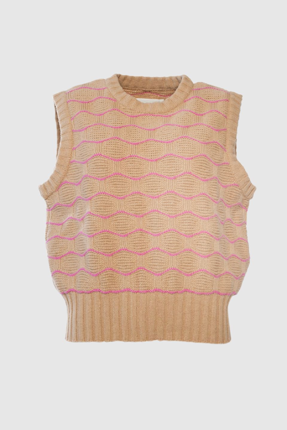 Nami merino vest beige