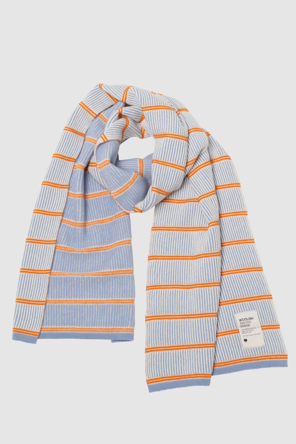 Nelli merino scarf light blue