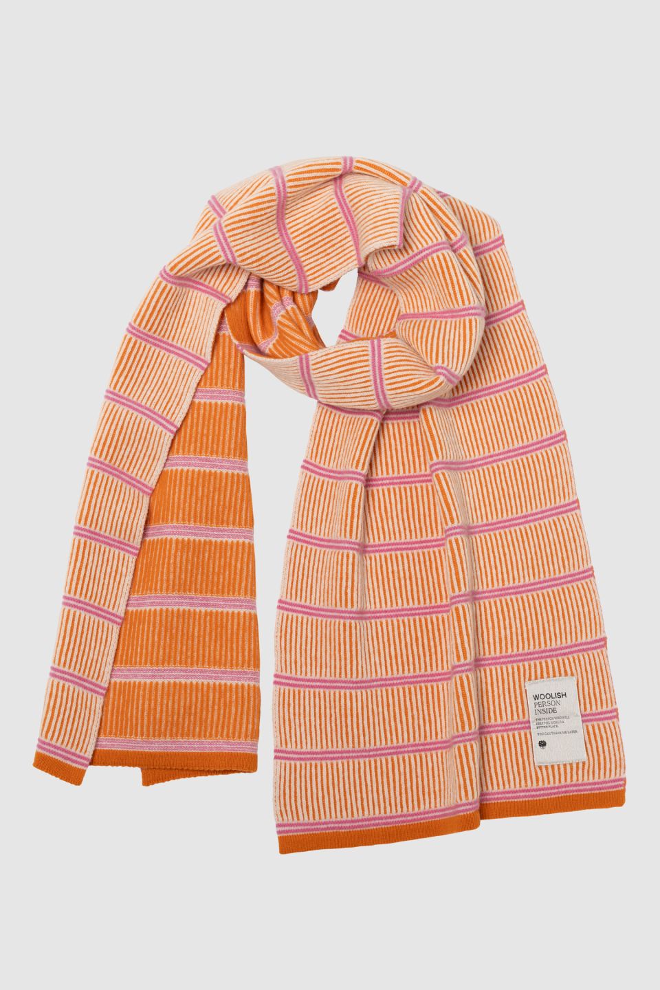 Nelli merino scarf orange