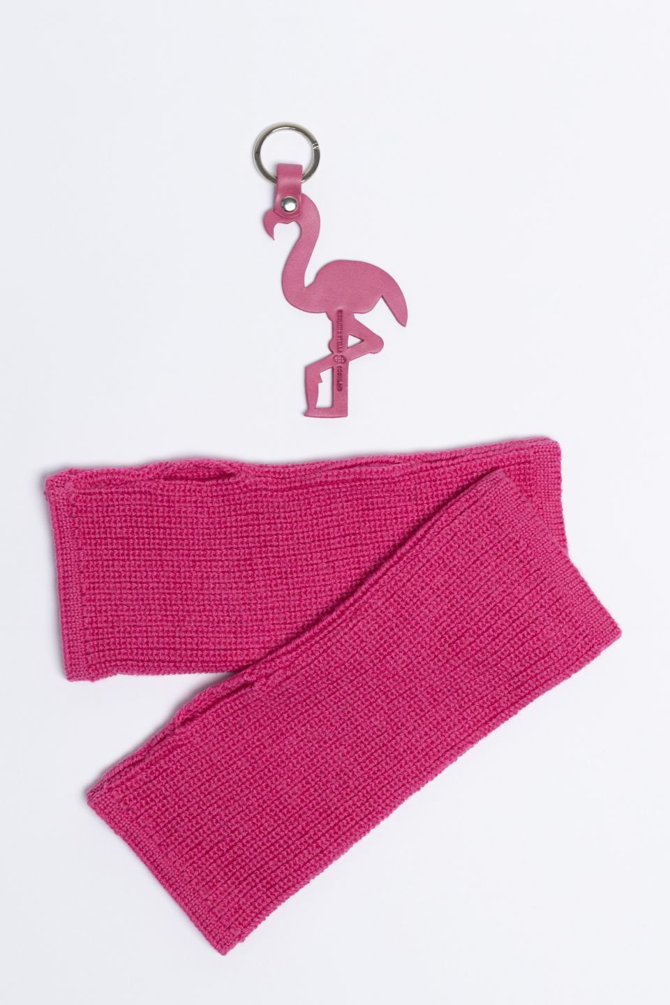 Gift Combo Woolish x Stella Soomlais keychain pink flamingo