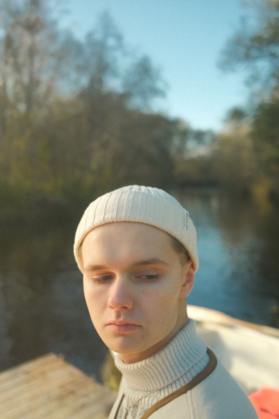 Raju merino beanie white