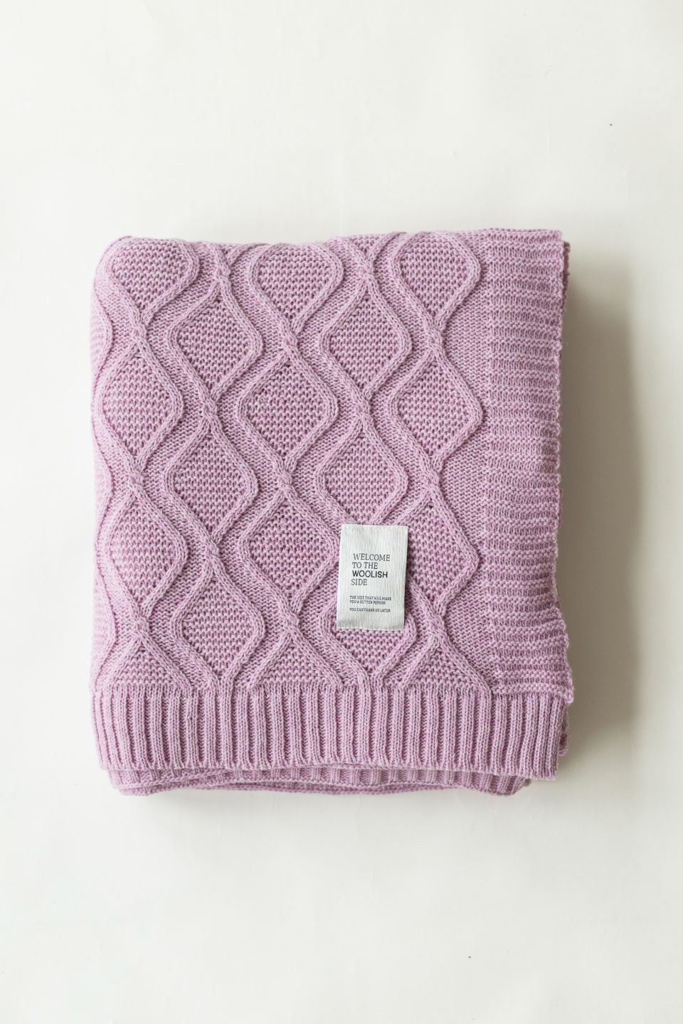 Royal merino throw violet