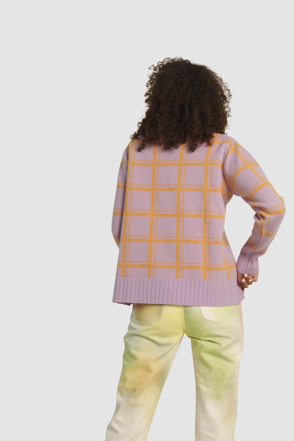 Sato merino turtleneck sweater purple