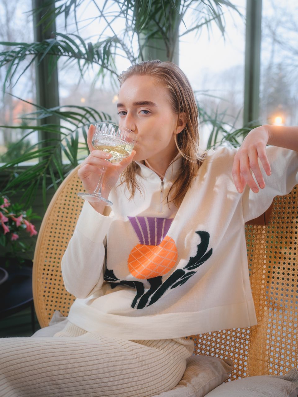 Thistle merino boxy jumper