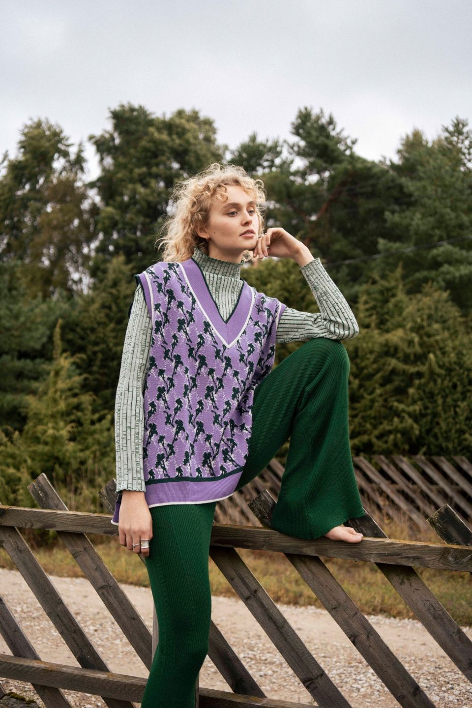 Viola oversized vest