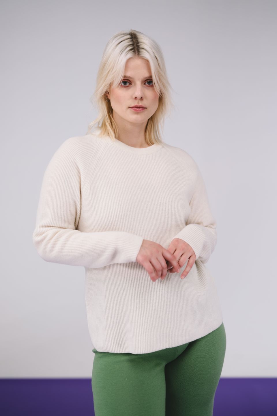 Oita merino sweater white