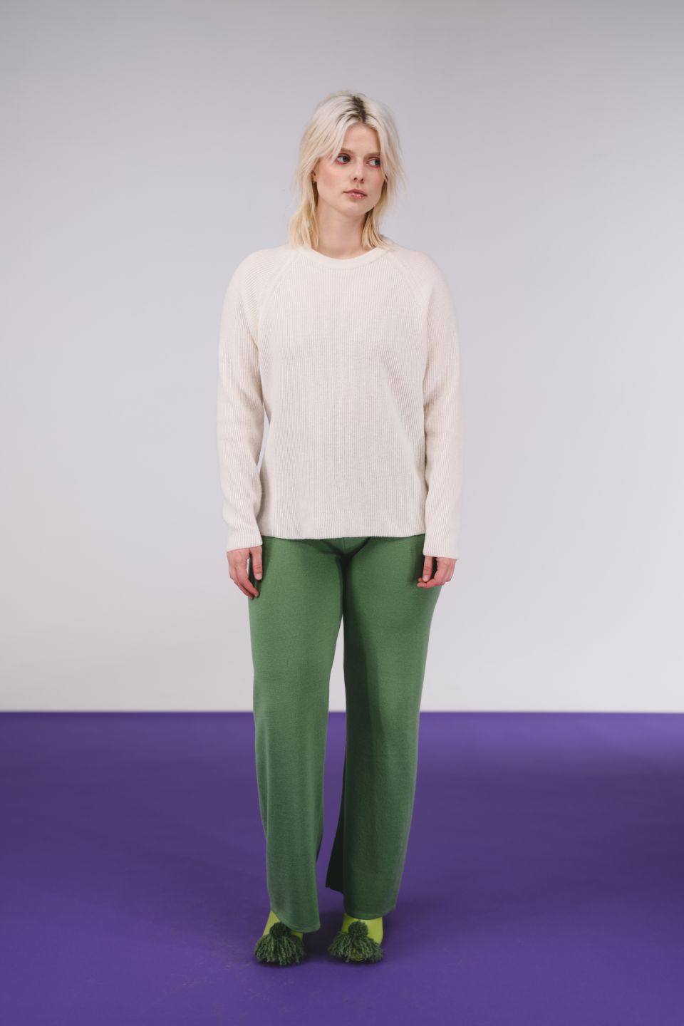 Oita merino sweater white