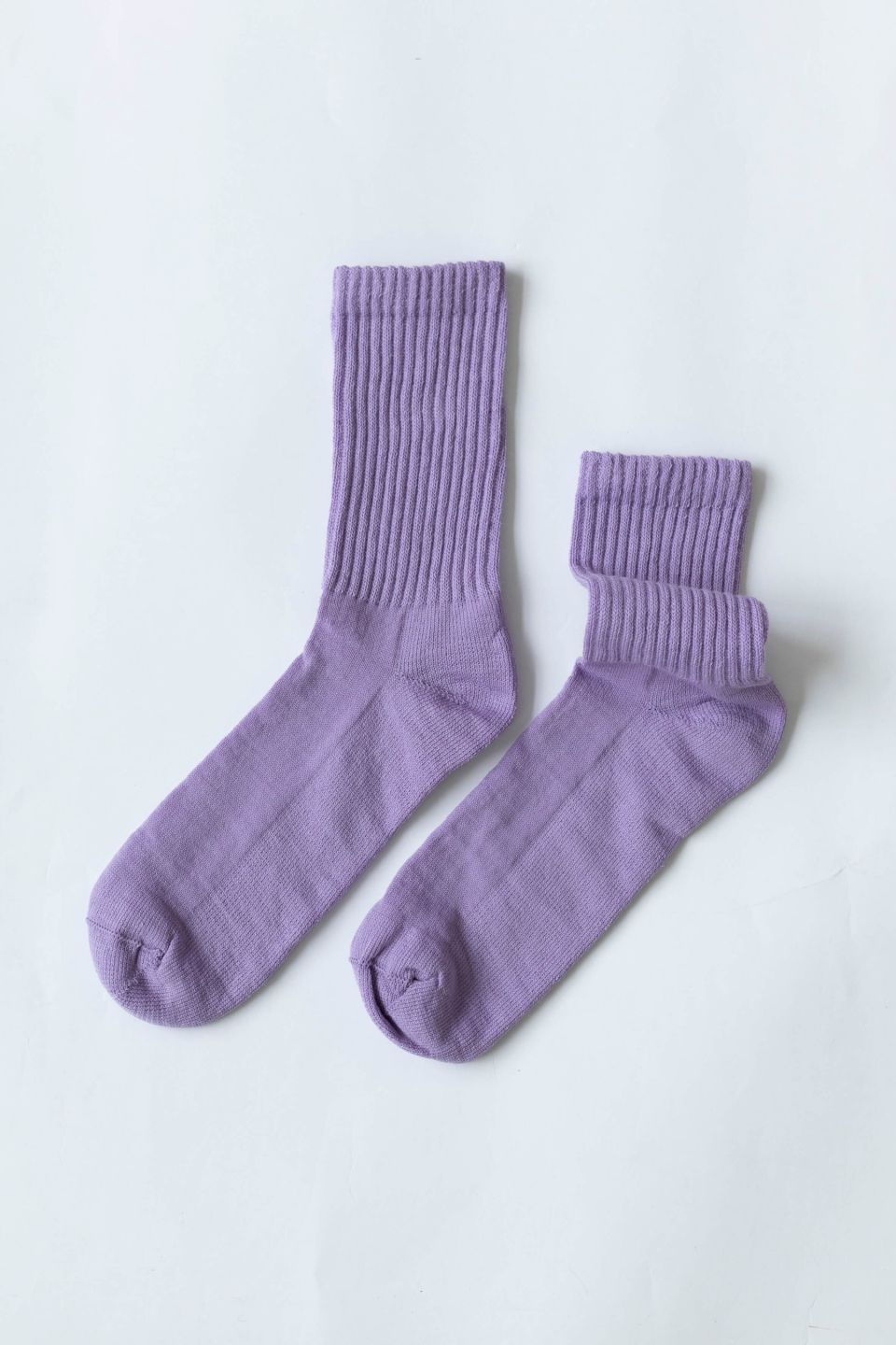 Como merino socks violet