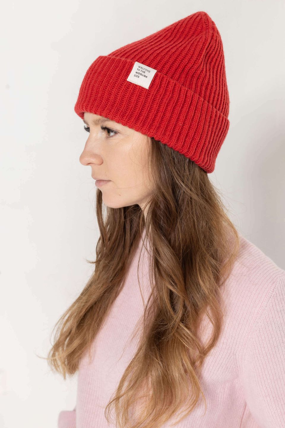Hiro merino hat red