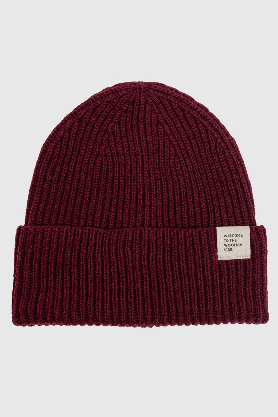 Hiro merino hat dark red